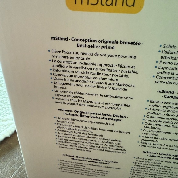 NWT RAIN Design mStand Laptop Stand Silver - Picture 4 of 10